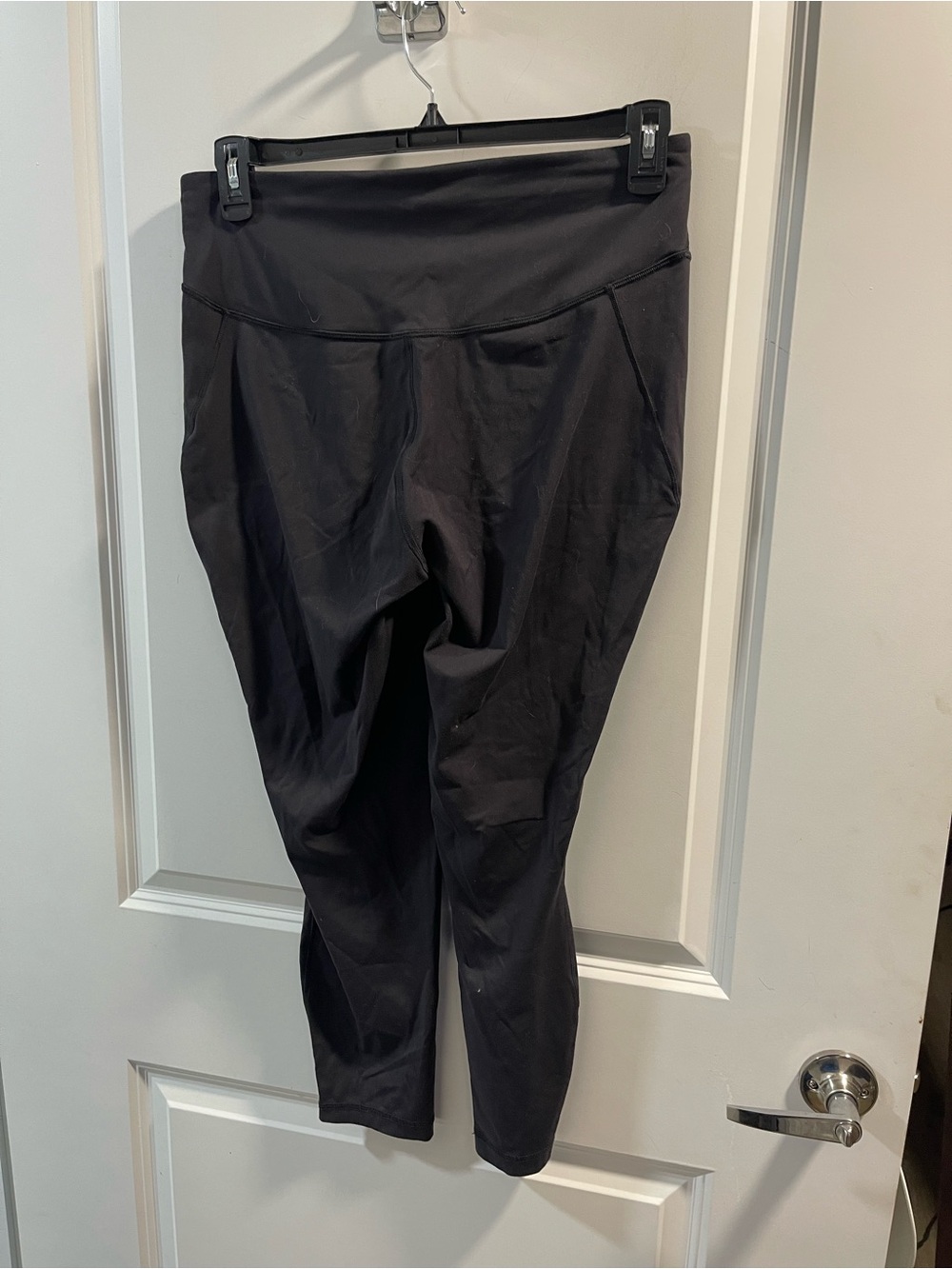 lululemon athletica Black High-Rise Capri Leggings Have Hole - Picture 3 of 6